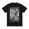 Sängerin Lana Del Rey Print T-Shirt Unisex Damen Mode Hip Hop Streetwear Harajuku Sommer Kurzarm Große Größen T-Shirt Unisex