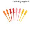Mini Cartoon Plastic Fruit Fork Picks Children Snack Cake Dessert Pick Toothpick Bento Lunches Party Decoration