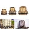 Rustproof Brass Threaded Adapter For Rainwater Tanks Barrels Container Water Tap Connector 1/2 3/4" 1''