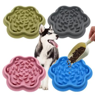 Haustierprodukte Matte für Hunde Katzen Langsamfressnäpfe mit Saugfuß Fütterung Futter Silikon Leckmatte Hund Langsamfresser Leckerli-Ausgabe