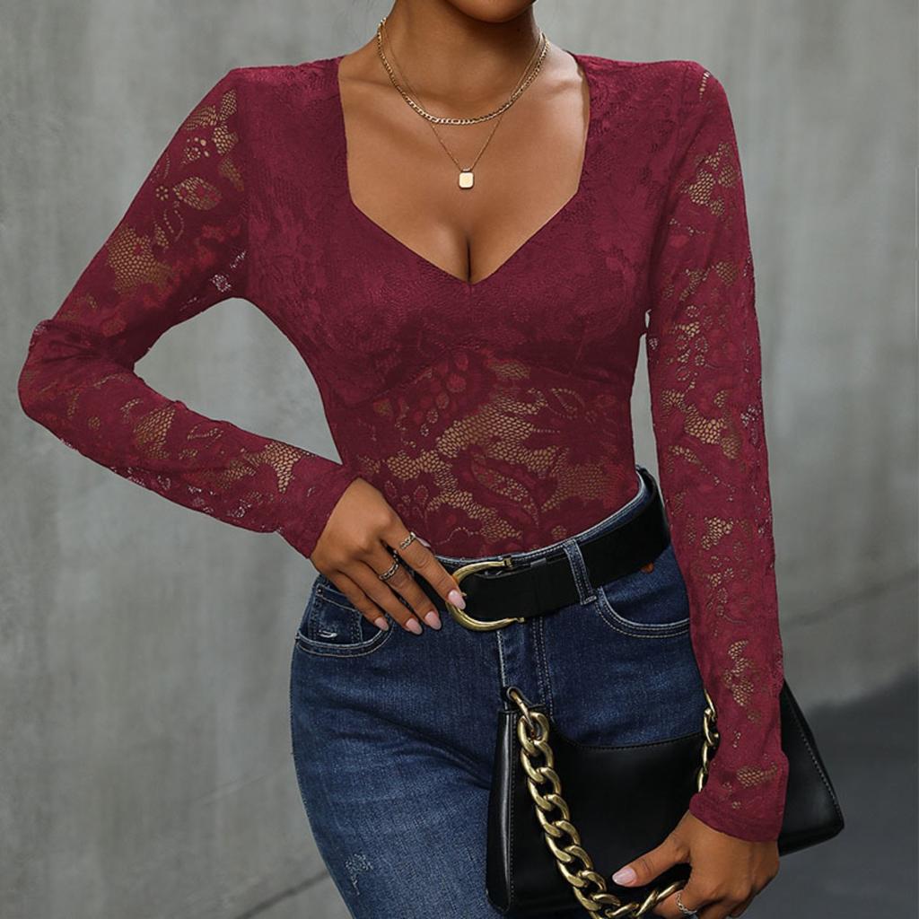 Tuta Sexy Monocolore a Manica Lunga da Donna Primavera Autunno Abbigliamento Casual da Donna Vendita all'Ingrosso