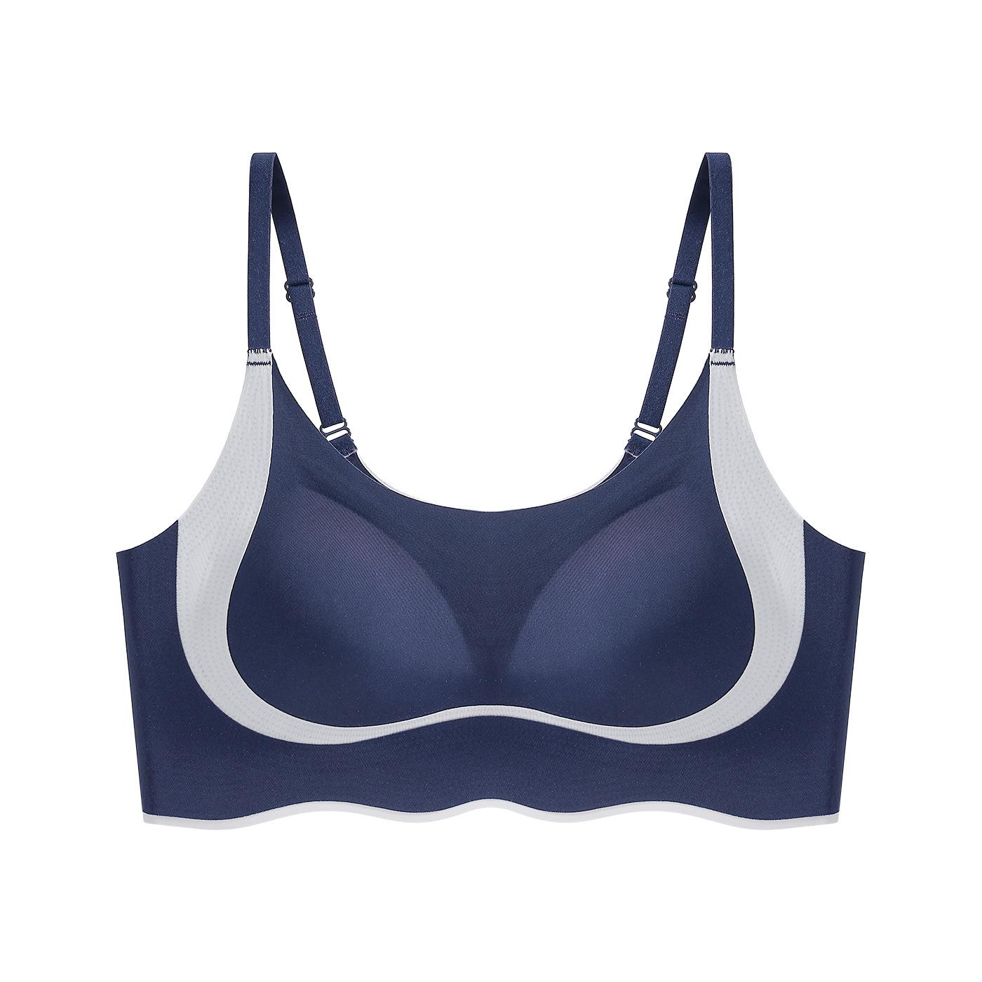 

Junior high school students developmental sports bras, thin shoulder straps, adolescent children, high school students vest children 2xl [recommended weight 60-67.5kg] темно-синього кольору