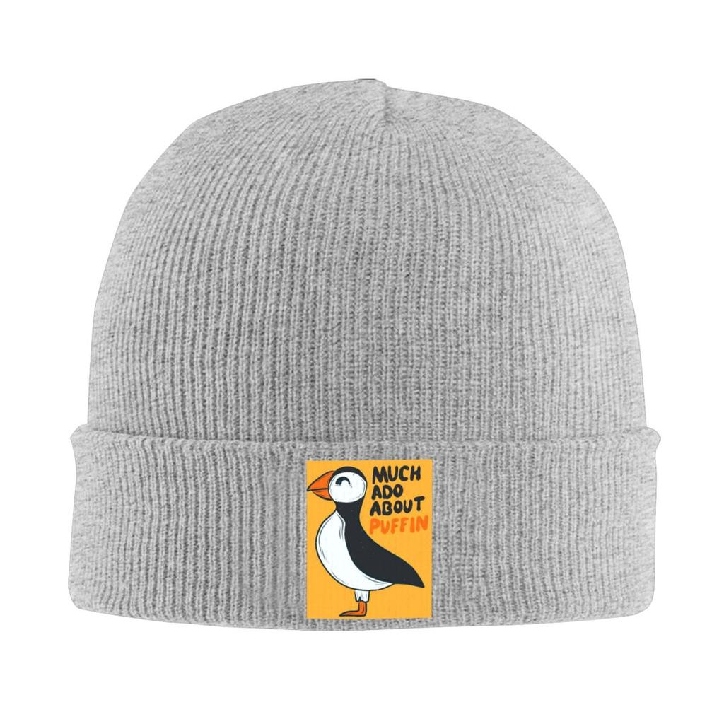 Puffin Bird Warm Knitted Cap Hip Hop Bonnet Hat Autumn Winter Outdoor Beanies Hats for Unisex Adult