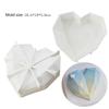 3D Diamond Love Heart Shape Silikonowe Formy do Pieczenia Gąbki Szyfonowa Mus Deser Formy Ciasto Spożywcze