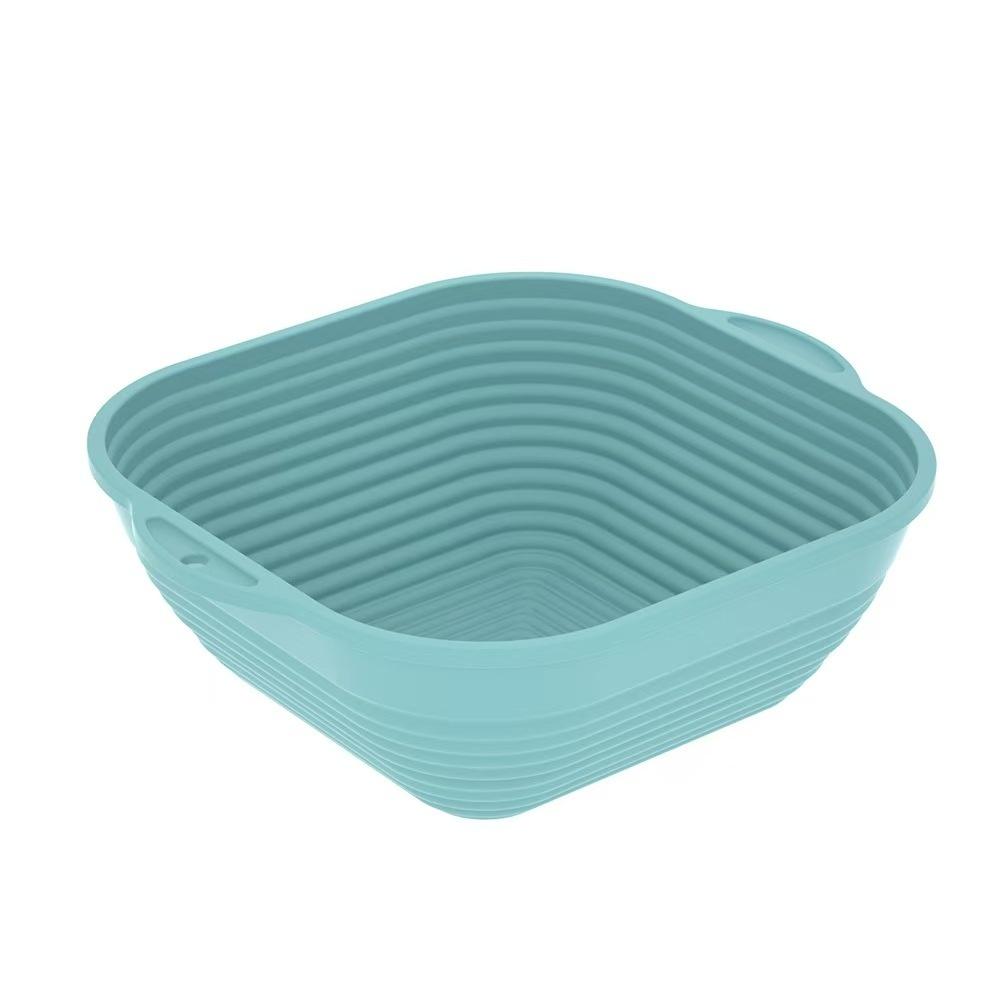 Silicone Bread Basket Baking Dessert Oval Dough Bread Proofing Baskets Collapsible Storage Fermentation Sourdough Basket Kitchen