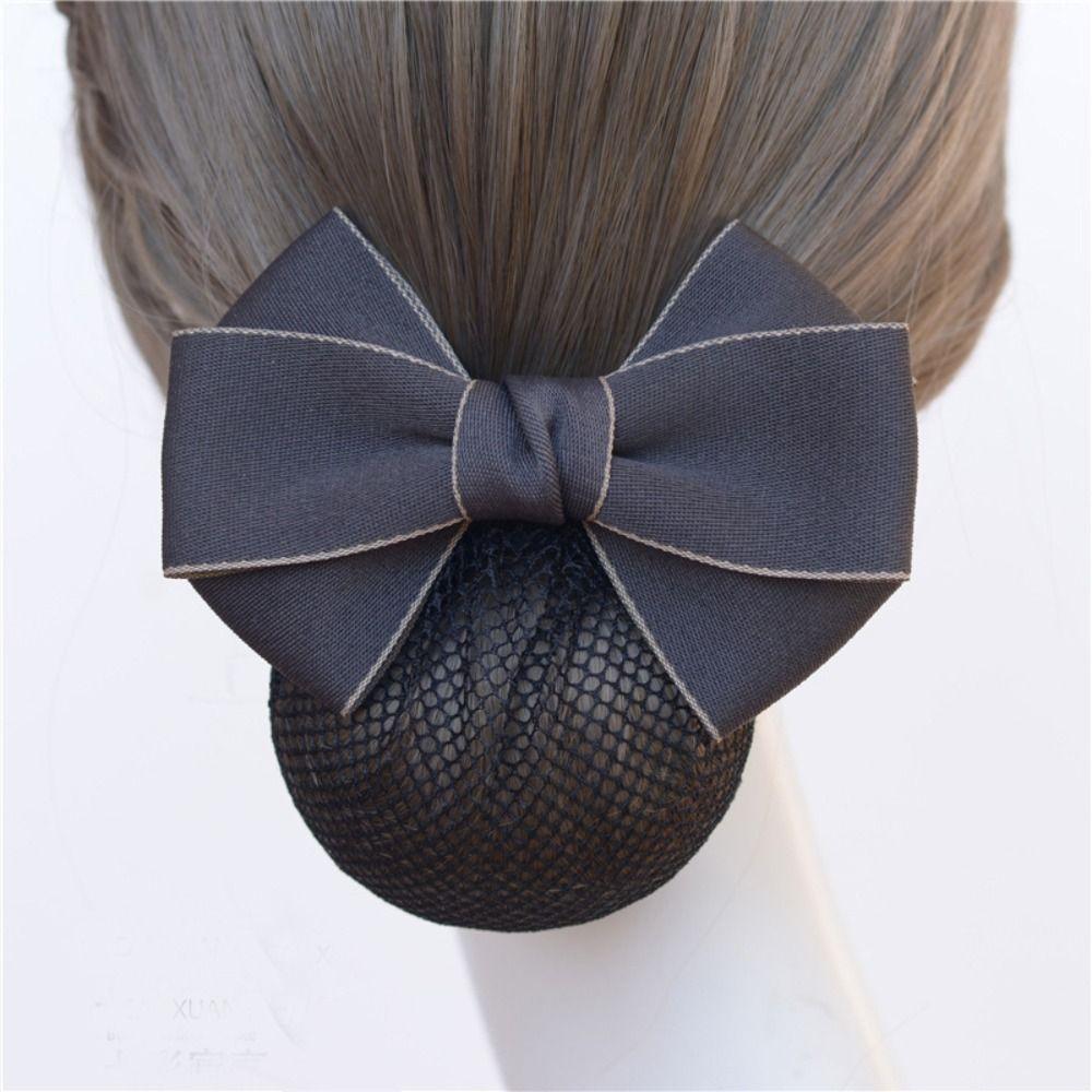 Headwear Bun Snood Ribbon Nurse Hair Clip Elegant Hair Net Cover  Office