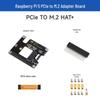 Weixue Raspberry Pi 5 M.2 Interface HAT & SSD Expansion Board
