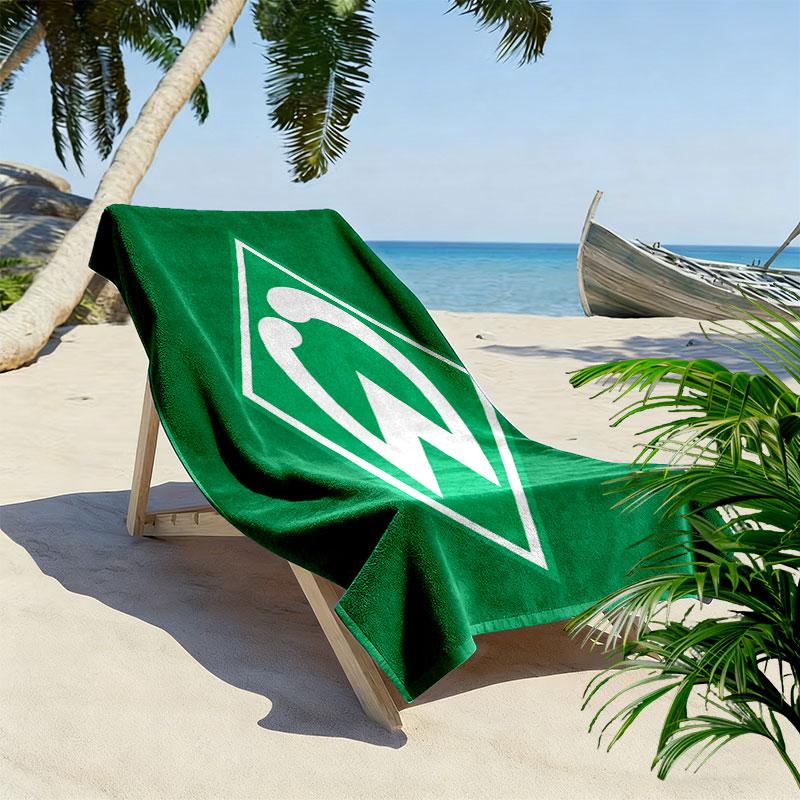SV Werder Bremen2 Print Strandtuch, Großes Weiches Schnelltrocknendes Handtuch für Strand Camping Schwimmen