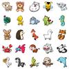 50 Cartoon Animal Doodle Waterproof Decorative Stickers for Children Reward Stickers