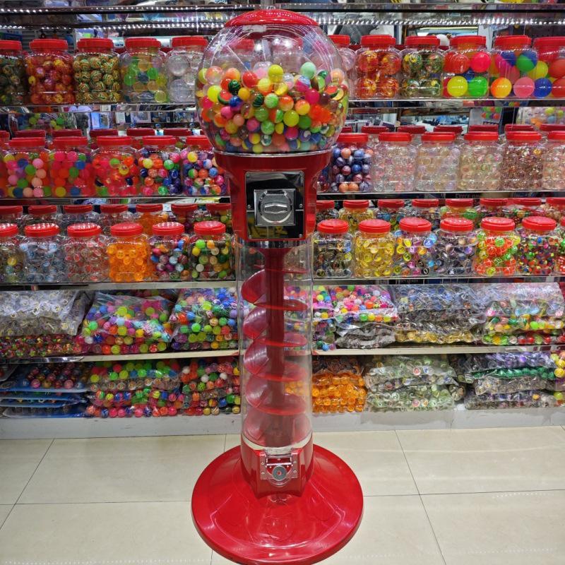Gashapon Toy Coin-Operated 32mm Bouncy Ball Vending Machine - Amusement Self-Service Unit