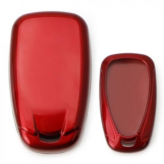 Glossy Red Smart Key Fob Shell For Chevy Camaro Malibu Cruze Spark Volt Bolt