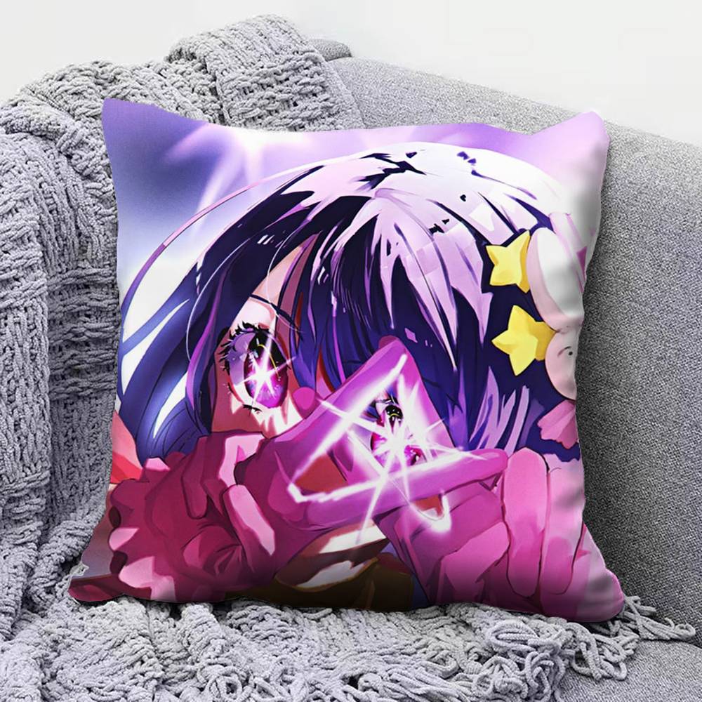 Ai Hoshino Oshi No Ko Anime Girl Pillow Covers Home Sofa Cushion Covers and Aecorative Custom