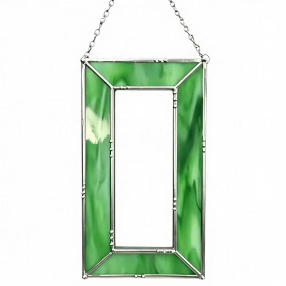 Rectangular Photo Frame Suncatcher Acrylic Window Suncatcher Wall Hanging Decor