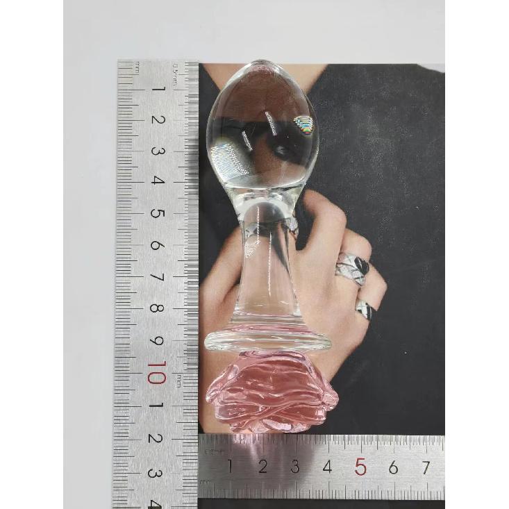 Pink Crystal Glass Anal Plug for Women Butt Plugs Penis Nightlife Anus Dildo Adult Masturbation Adult Gay Sex Toys Lover Gifts