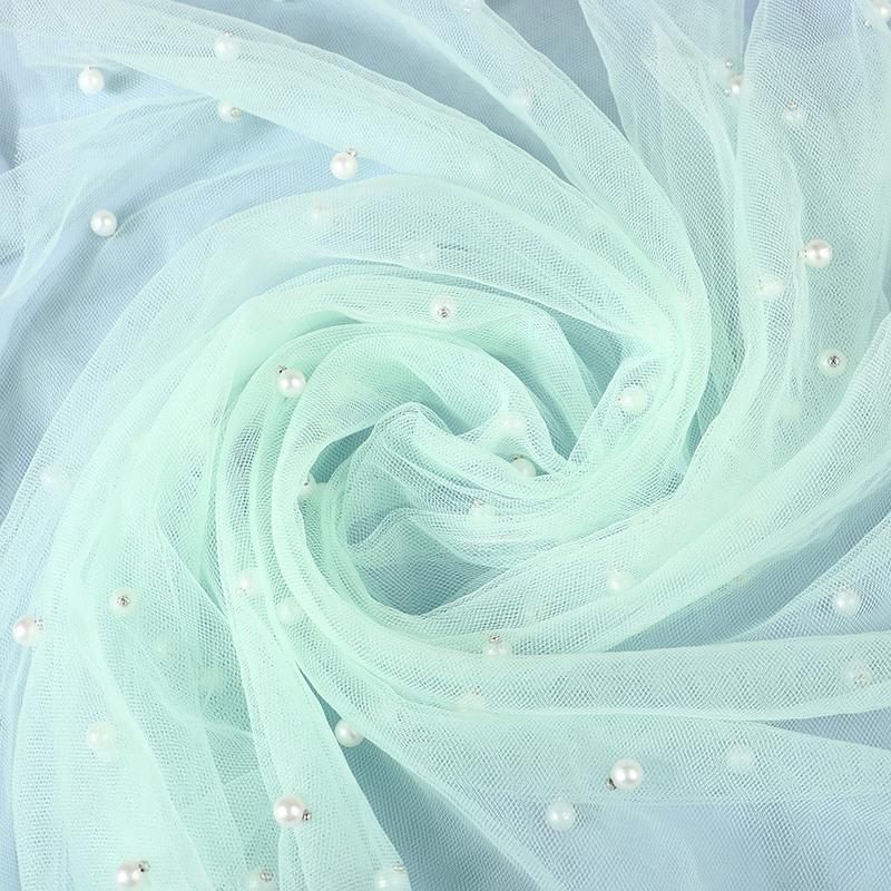 Nail Photos Shooting Props Gauze With Pearl Photography Background Tulle Items Fotografia Backdrops Decoration Materials