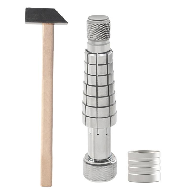 

Rings Amplifier Rings Stretcher Finger Wedding Bands Size Stretch and Enlarge Rings Band Size Adjustment Tool and Hammer