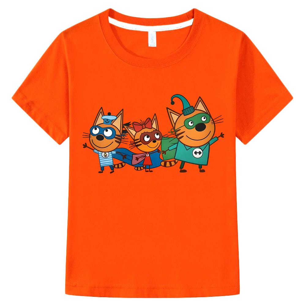 Kid-e-cats New Cute Kids Tshirt Cartoon Print Girls T-Shirts Summer 100%cotton Fun Boys T Shirt Fashion Toddler Short Sleeve Anime T-shirt