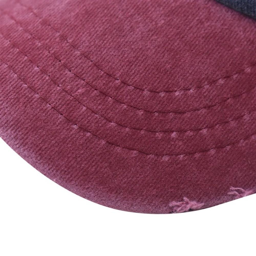 Breathable Baseball Cap Washed Cotton Snapback Hat Summer Mesh Sun Hat