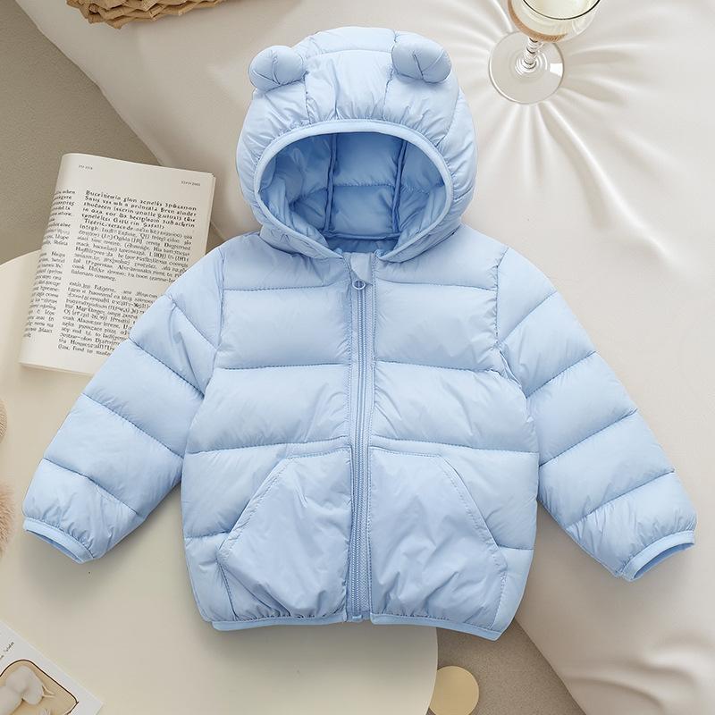 Cute, Warm, Comfortable and Lightweight Winter Hooded Short Coat with Cartoon Ears