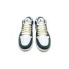 Jordan Air Jordan 1 Cushioning, Wear Resistant Low Top Vintage Basketball Shoes Unisex Green White FQ7687-300(Team191-)