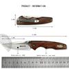 BK 269 Folding Knife 440C Blade Wood Handle Multipurpose Pocket Knife Utility Knives Stainless Steel Knife Kitchen Accessories