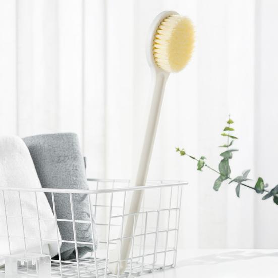 2 Pcs Back Scrubber for Shower Bath Brush with Long Handle Nylon Bristles Body
