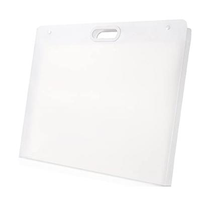 Plastkunst Stor Kunstportefølje med Vanntett Portefølje Kunstoppbevaringskoffert for Plakater A3 Størrelse Portefølje, Håndtak, Mappe, Tegninger, Skisser, Bilder,