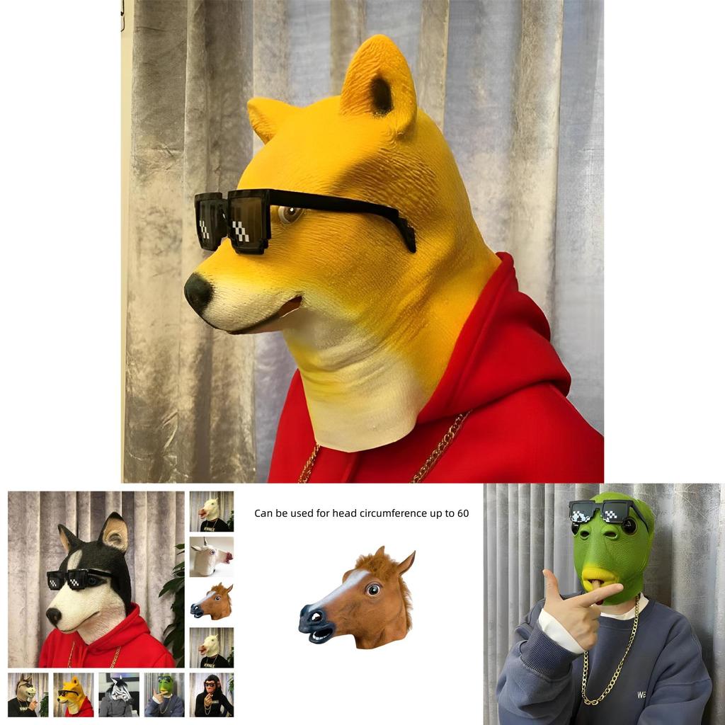 Natural And Eco-friendly Horse Head Mask For Halloween And Costume Parties