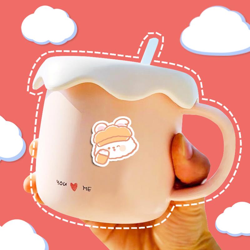 Waterproof Cute Bear & Rabbit Dinosaur Sticker Pack for DIY, Diary, Water Bottle, & Computer