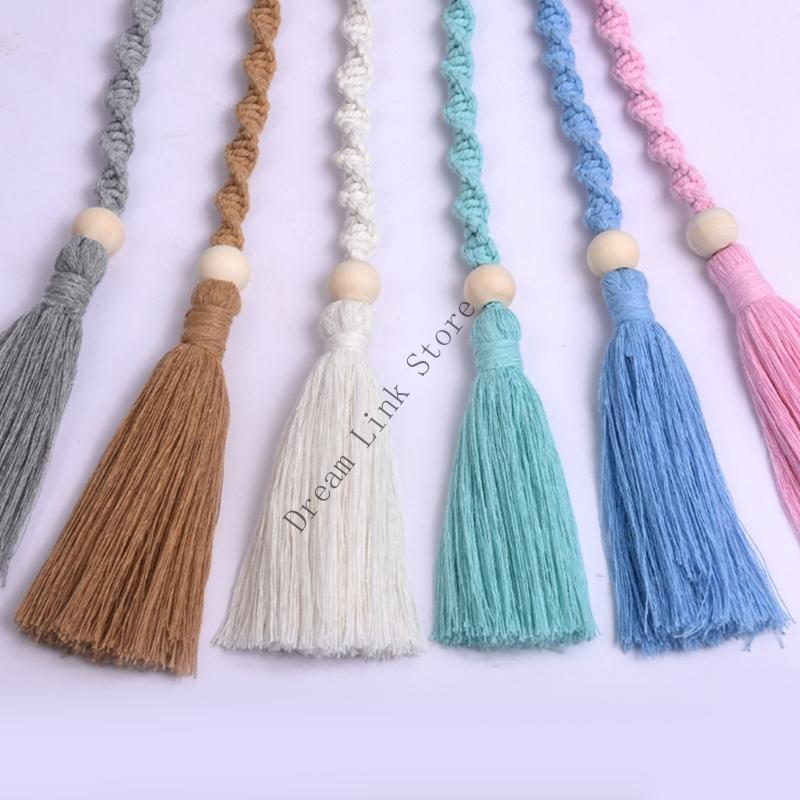Curtain Tiebacks Rope,Decorative Handmade Tie Backs Curtain Holdbacks Holders Cord for Window Drapes Outdoor Indoor