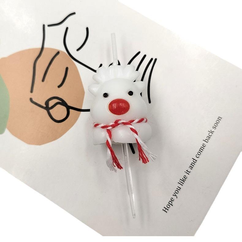 Atmosphere Decoration Christmas Deer Candles Creative Christmas Decoration Elk Shape Birthday Candles