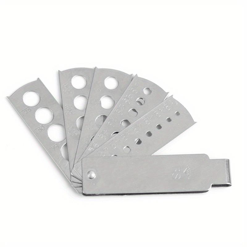 

1 шт. Профессиональное ювелирное оборудование, аксессуар из нержавеющей стали, алмазный веер для драгоценных камней, измерительный инструмент для камней, ювелирные инструменты для изготовления ювелирных изделий серебряный