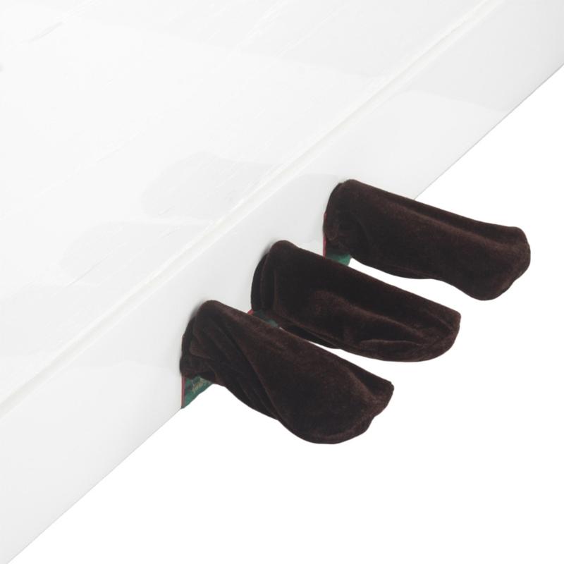 3 Stück Klavier Sustain Pedal Abdeckung Plüsch Klavierpedal Schutzhülle Etui Rutschfest Klavierzubehör Pedal Staubschutzhüllen