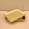 UOSUUOSU 304 Stainless Steel Gold Square Serving Plate