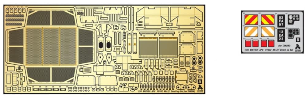 Tetra Model ME Series British FV432 Armored Personnel Carrier Plastic Model Parts ME3549 1/35 MK.2/1 (for TAK)