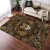 1PC Lion pattern printed Carpet Rug for Living Room Bedroom Home Sofa Decoration,Non-slip Floor Mat Floor mat