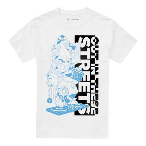 Sesame Street Unisex Erwachsenen Out In These Streets T-Shirt