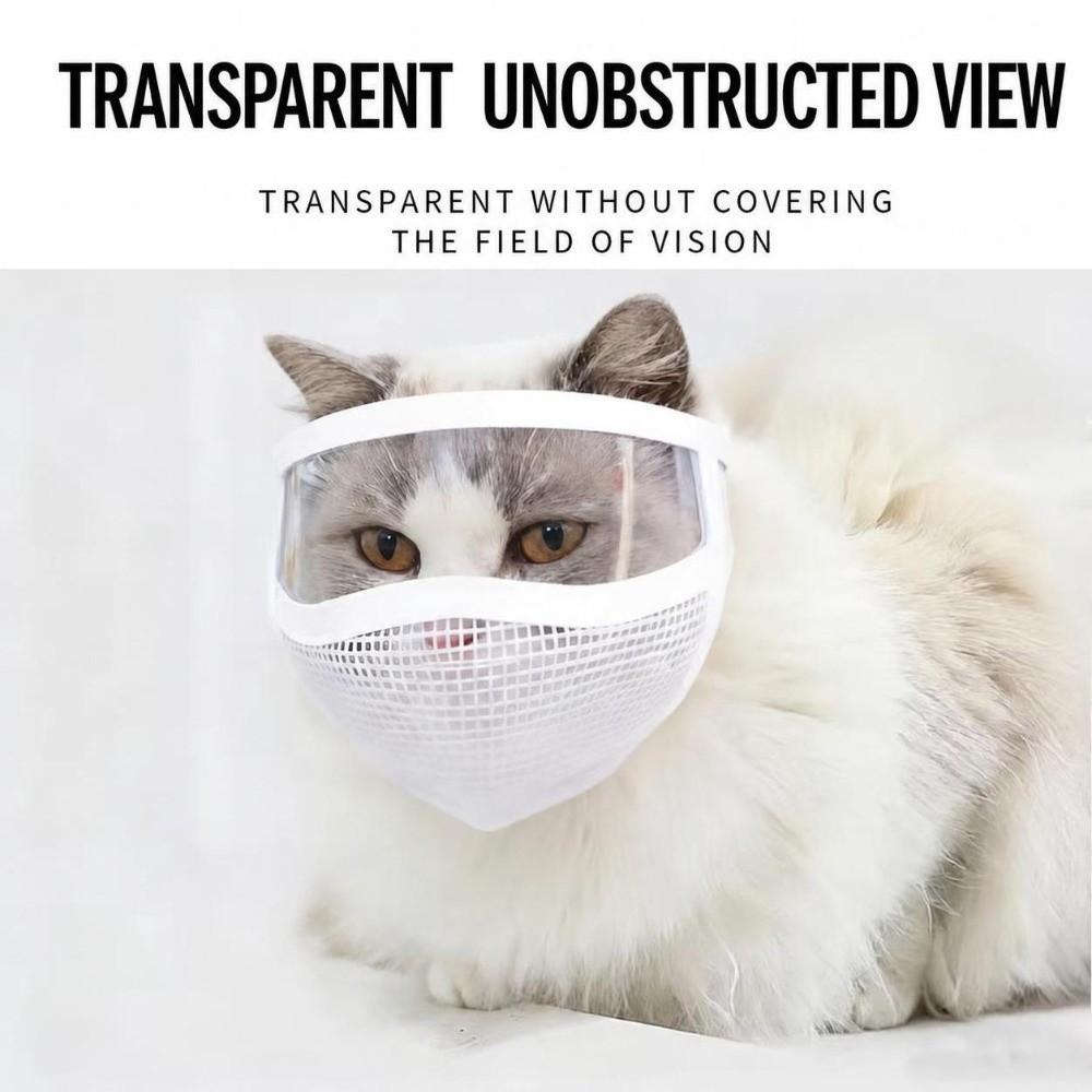Breathable Muzzles Mask Portable Safety Protective Cover Cat Mouth Cover  Nail Trimming