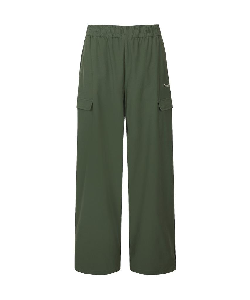 DISCOVERY EXPEDITION Women'S Stretch Woven Training Semi-Wide Cargo Pants (D/Khaki)