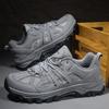 Men's Outdoor High-top Boots Non-slip Laced Hiking Shoes Wear-resistant Outdoors Mountaineering Camping All-terrain Footwear