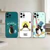 Emoticons P-Pingu Pinguin Handyhülle Silikon schwarz Weich Für IPhone 17,16,15,14,13,12,11,SE,Plus Pro Max