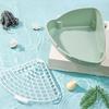 Potty Trainer Corner Litter Pan Triangular Plastic Litter Box Toilet for Hamster Guinea Pig Ferret Gerbil Small Rat