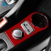 Echte Weiche Kohlefaser Auto USB Lade Panel Abdeckung Zierleisten Aufkleber Für Mercedes Benz Smart 453 Fortwo/Forfour 2016 2017 2018 2019