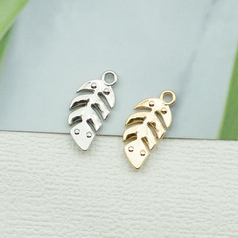 Náhrdelník a náramek s diamantovými listy – špičkové módní doplňky ze slitiny DIY slitin