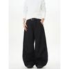 Kisko High-End American-Style Pleated Design Casual Scimitar Trousers for Men and Women, Loose Straight-Leg Cleanfit Pants