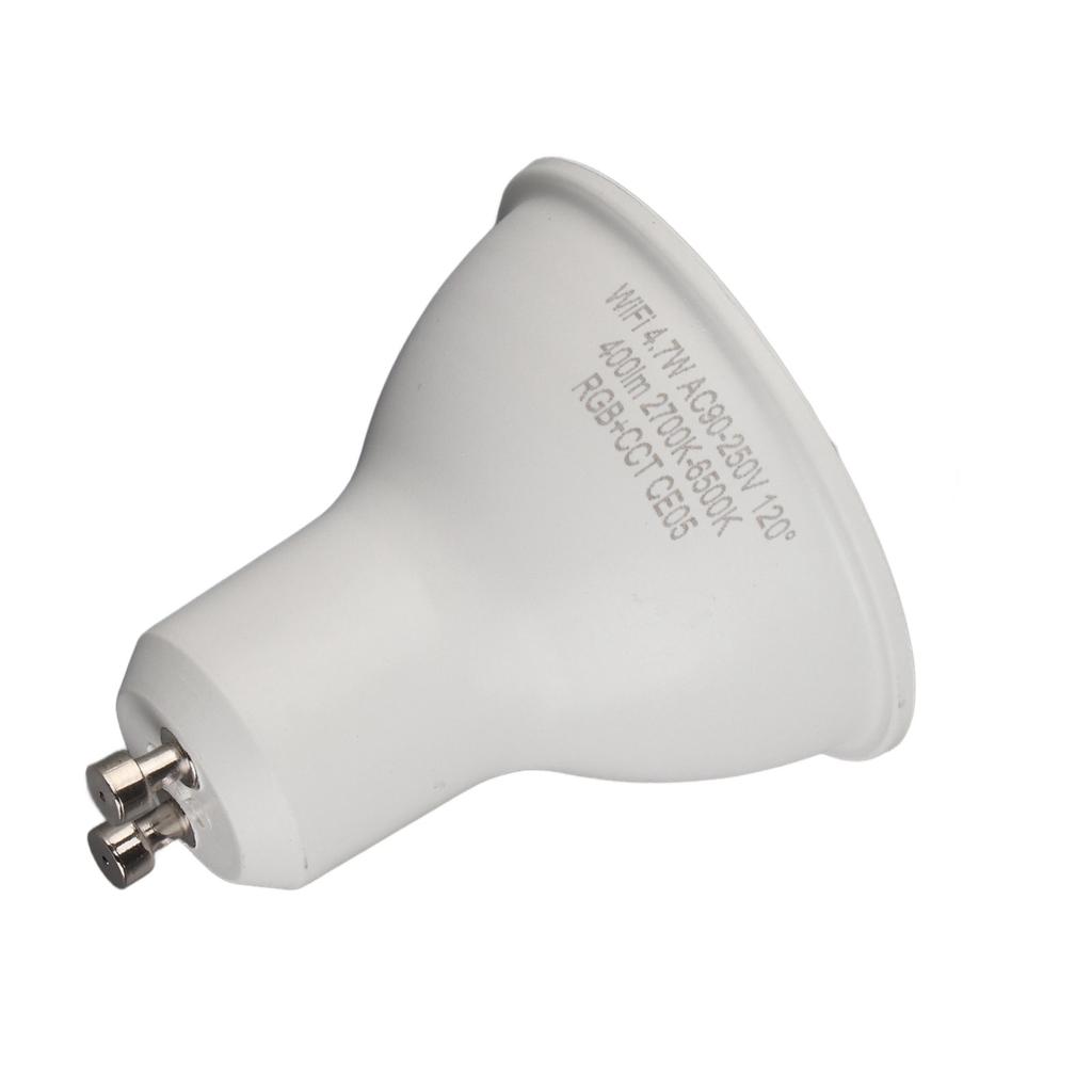 Smart LED Bulb RGB WW Dimming Function GU10 Interface WiFi Smart Dimmable LED Bulb for Home Office Hotel AC90‑250V