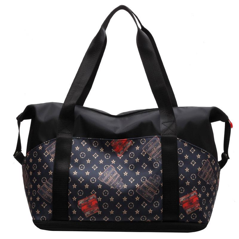 Fashionable Short-distance Luggage Bag Large Capacity Wet and Dry Separation Sports Fitness Expandable Trolley Travel Bag