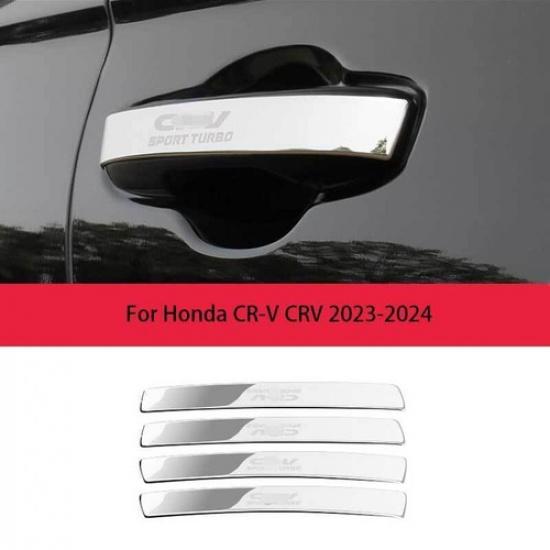 For Honda CRV CR-V 2023-2025 Steel Chrome Exterior Side Door Handle Cover Trim