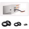 260Pcs Rubber Grommets Kit Rubber Wire Grommets Rubber Hole Grommet Gaskets Firewall Hole Plug Grommets Assortment