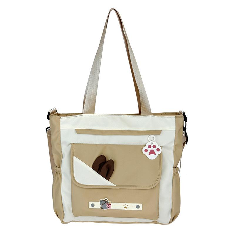 Passende Farbschultertasche Damen Neue Vielseitige Klasse Nachhilfe Student Messenger Bag Große Kapazität Trend Rucksack für Damen